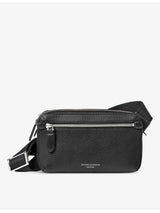 selfridges Aspinal of London Reporter East West Grained-Leather Messenger Bag- Buy online at McGrocer