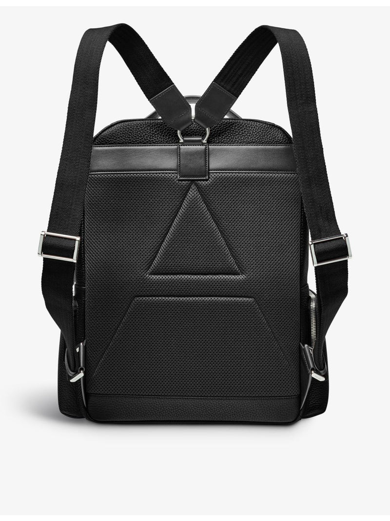 Aspinal of London Reporter pebbled leather backpack, imported from the UK