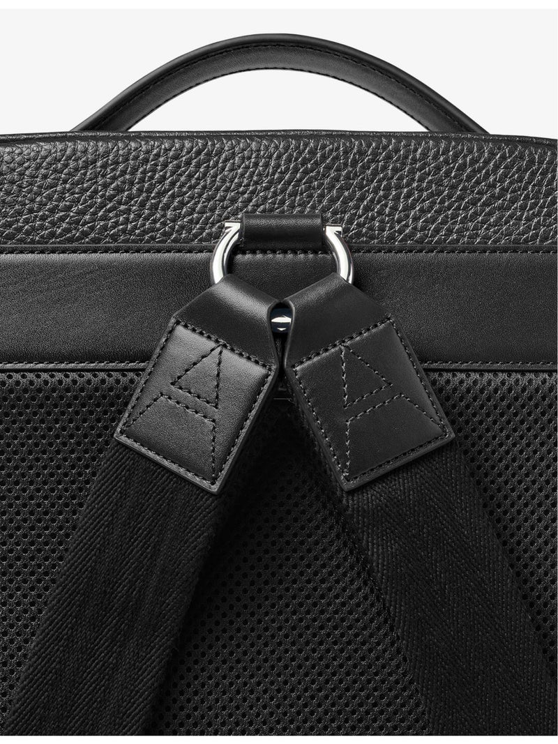 Aspinal of London Reporter pebbled leather backpack, imported from the UK
