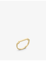 selfridges Monica Vinader Signature Thin 18ct yellow gold-plated vermeil sterling silver ring- Buy online at McGrocer