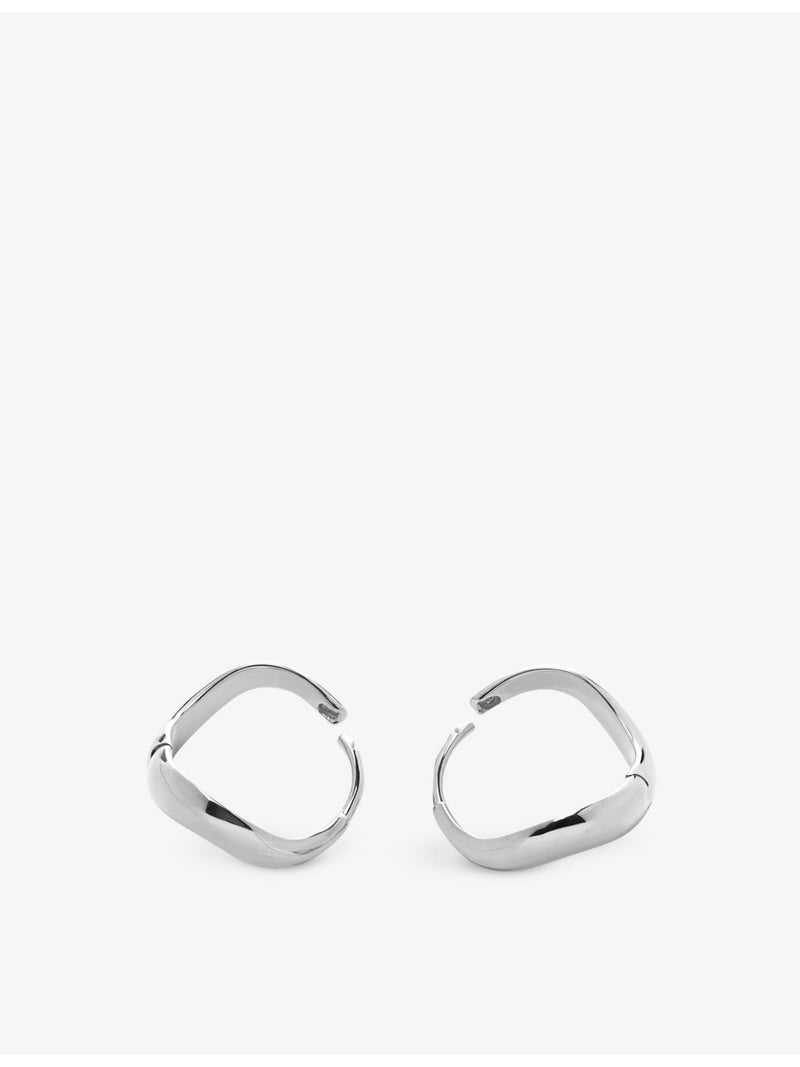 Monica Vinader small sterling silver hoop earrings - British product
