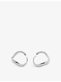 Monica Vinader small sterling silver hoop earrings - British product