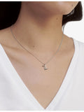 Monica Vinader Z letter pendant necklace recycled silver - British product