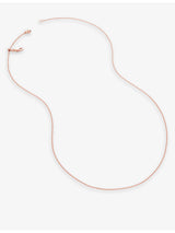 selfridges Monica Vinader Fine 18ct Rose Gold-Plated Vermeil Sterling-Silver Chain Necklace- Buy online at McGrocer