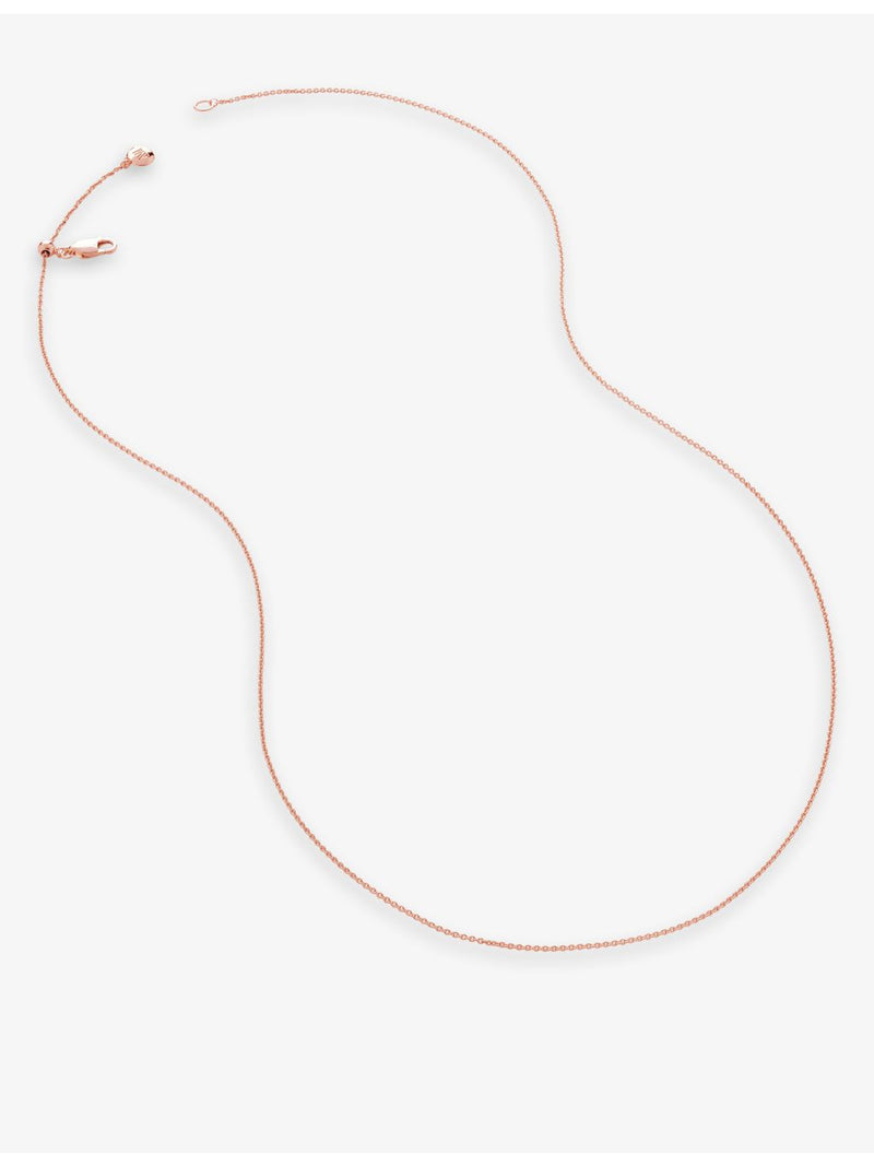 Monica Vinader rose gold chain necklace 43cm, UK version