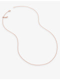 Monica Vinader rose gold chain necklace 43cm, UK version
