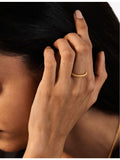 Monica Vinader Heirloom gold vermeil stacking ring (British brand)