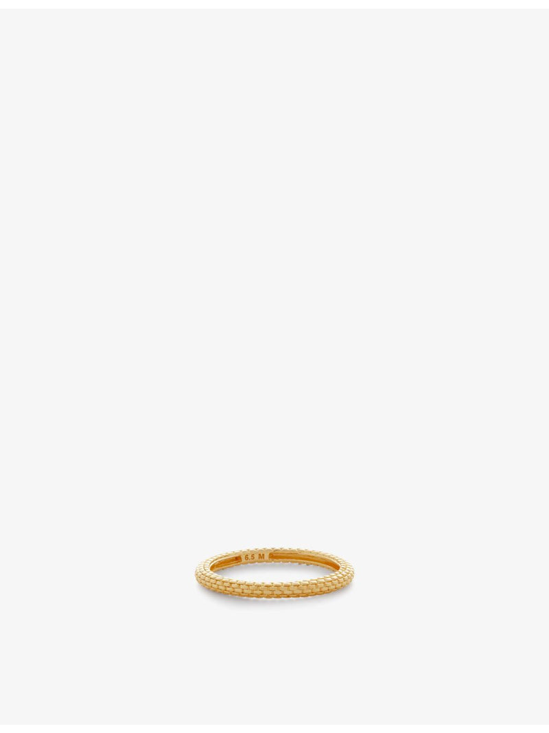 Monica Vinader Heirloom gold vermeil stacking ring (British brand)