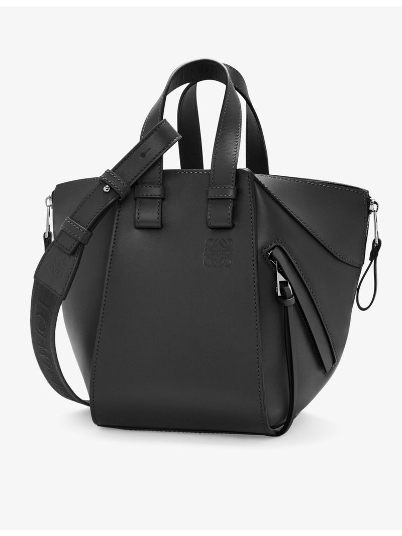 Loewe Hammock compact leather top-handle bag, imported from the UK