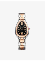 selfridges Bvlgari Serpenti Seduttori 18ct Rose-Gold and Stainless-Steel Quartz Watch- Buy online at McGrocer