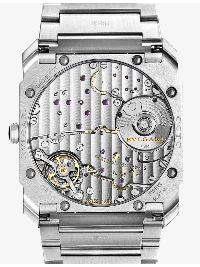 Bvlgari Octo Finissimo stainless steel automatic watch 42mm - British product