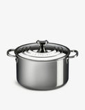 Le Creuset stainless-steel stockpot with lid 24cm, UK version