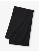 selfridges BOSS Bold Logo-Embroidered Cotton-Blend Throw 130cm x 170cm- Buy online at McGrocer