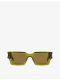 Saint Laurent rectangle-frame acetate sunglasses, UK version