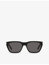 selfridges Saint Laurent SL598 Rectangle-Frame Acetate Sunglasses- Buy online at McGrocer