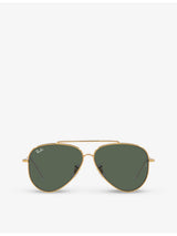 selfridges Ray-Ban Aviator Reverse Metal Sunglasses- Buy online at McGrocer