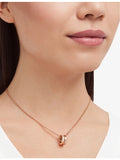 Bvlgari B.zero1 18ct rose-gold diamond necklace 38-45cm - British product