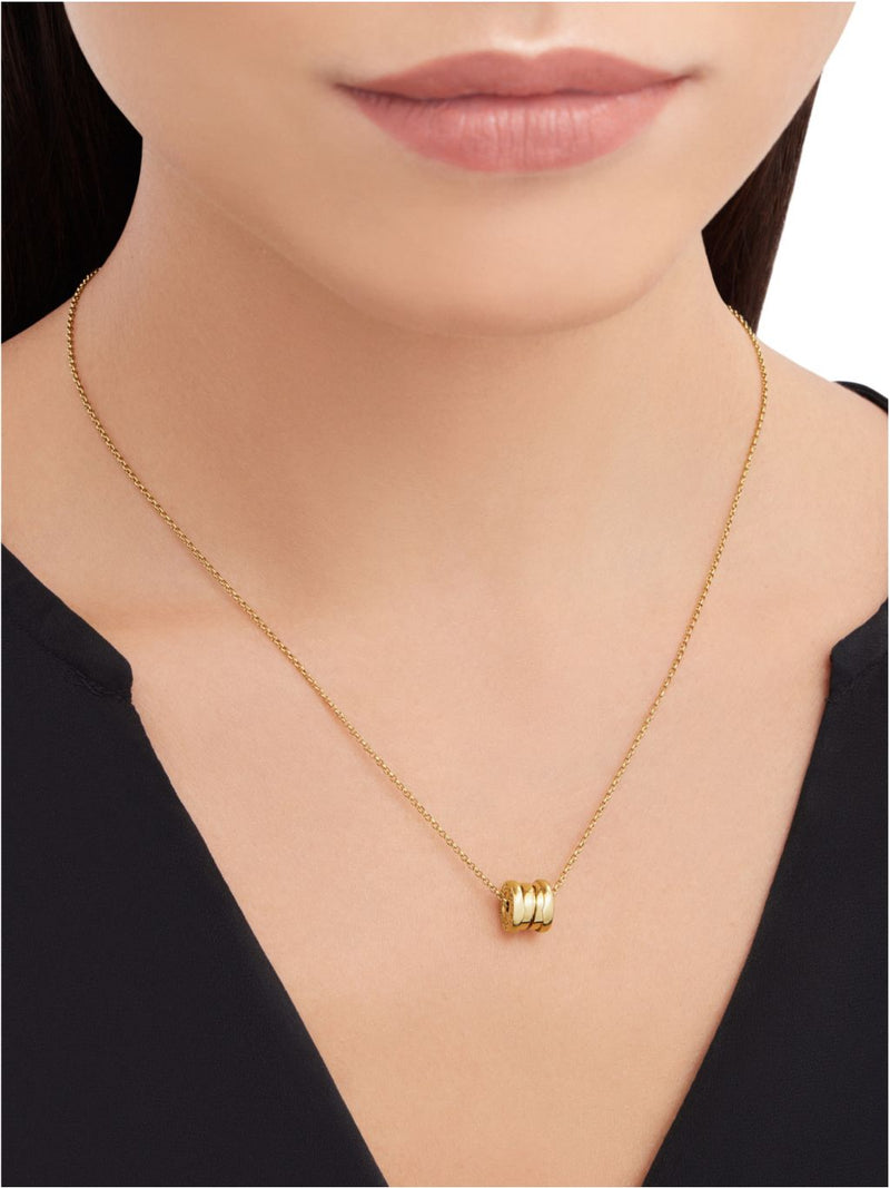 Bvlgari B.zero1 mini 18ct yellow gold pendant necklace, imported from the UK