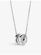 selfridges Bvlgari B.zero1 Mini 18ct White-Gold Pendant Necklace- Buy online at McGrocer