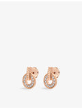 Bvlgari 18ct rose-gold diamond earrings, UK version