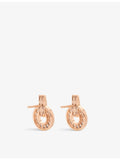Bvlgari 18ct rose-gold diamond earrings, UK version