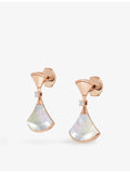 Bvlgari Divas Dream rose gold diamond and mother-of-pearl earrings, UK version