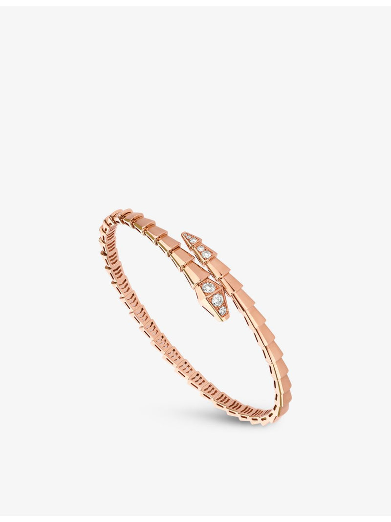 Bvlgari Serpenti Viper rose-gold diamond bracelet 0.47ct, imported from the UK