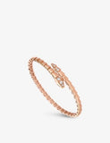 Serpenti Viper 18ct rose-gold and 0.47ct diamond bracelet - S