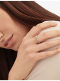 Bvlgari Serpenti Viper rose gold ring with diamonds and mother-of-pearl, UK version