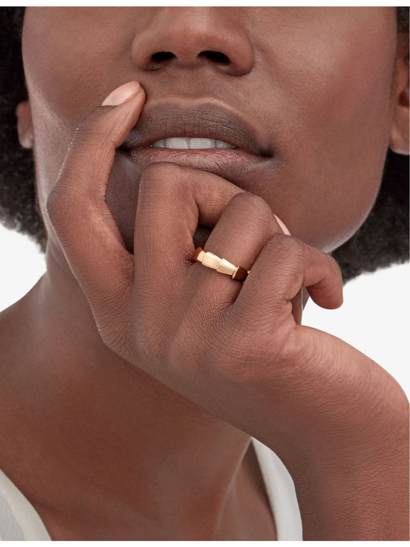 Bvlgari Serpenti Viper wedding band in 18ct rose gold, UK version