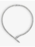 Bvlgari Serpenti Viper 18ct white gold diamond necklace, UK version