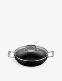 Le Creuset shallow non-stick aluminium casserole 24cm with glass lid - British product