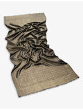 Bvlgari Lettere Maxi silk wool scarf 70cm - British product