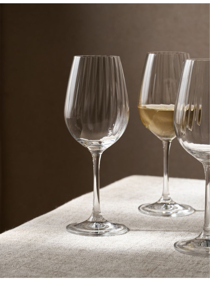 The White Company Sky Optic wine glasses, four, imported from the UK
