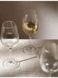 The White Company Sky Optic wine glasses, four, imported from the UK