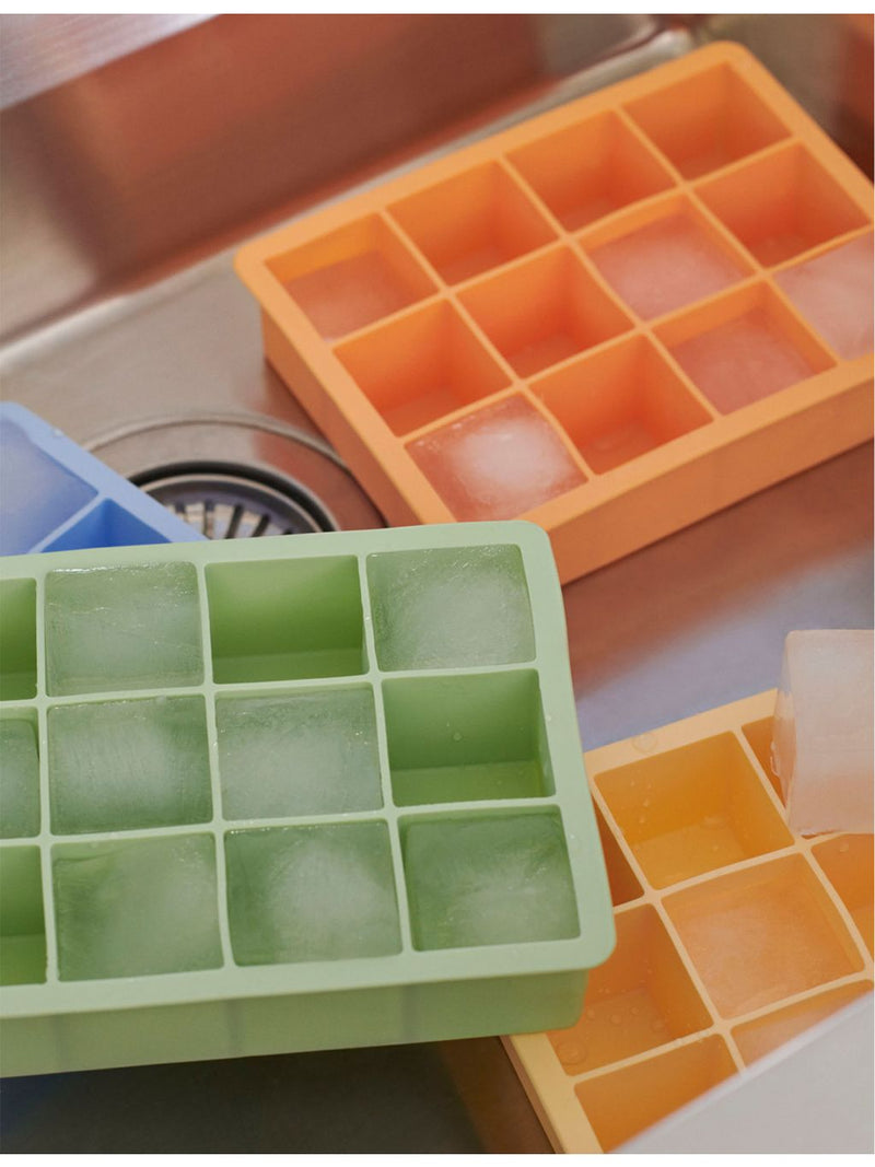 HAY silicone ice cube tray extra-large square 12 cubes, UK version