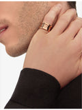 Bvlgari four-band ring in 18ct rose gold (British brand)