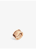 Bvlgari four-band ring in 18ct rose gold (British brand)