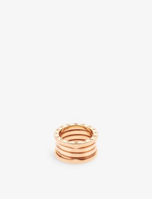Bvlgari B.zero1 Four-Band 18ct Rose-Gold Ring