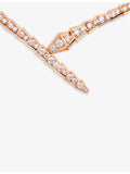 Bvlgari Serpenti Viper rose gold diamond necklace 5.26ct, UK version