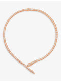 Bvlgari Serpenti Viper rose gold diamond necklace 5.26ct, UK version