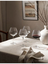 selfridges The White Company Skye Optic Balloon-Shape Glasses Set of Four- Buy online at McGrocer