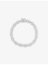 selfridges APM Monaco Météorites Circles Pavé Zirconia Sterling Silver Bracelet- Buy online at McGrocer