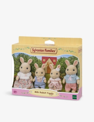 Sylvanian Families Milk Rabbit Family toy set 20cm, UK version