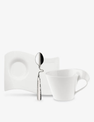 Villeroy & Boch NewWave porcelain cappuccino set of three - British product