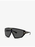 Versace VE4461 irregular-frame acetate sunglasses, imported from the UK