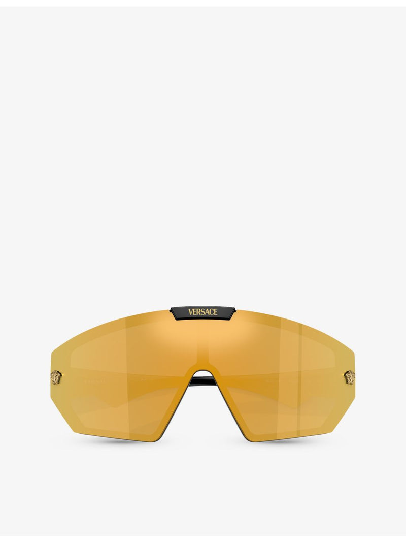 Versace VE4461 irregular-frame acetate sunglasses, imported from the UK