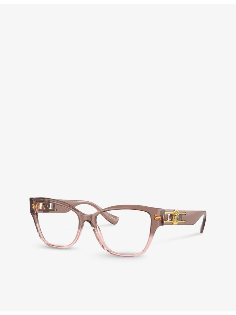 Versace VE3347 pillow-frame acetate glasses, imported from the UK