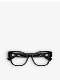 Versace square-frame plastic glasses VE3347, imported from the UK