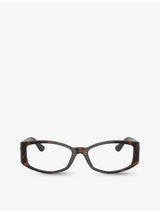 selfridges Versace VE3343 Irregular-Frame Plastic Glasses- Buy online at McGrocer